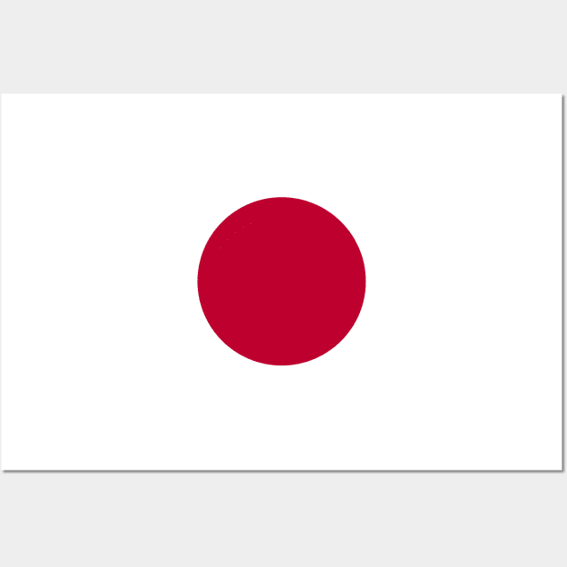 Japan Flag Minimalist Wall Art by Issho Ni